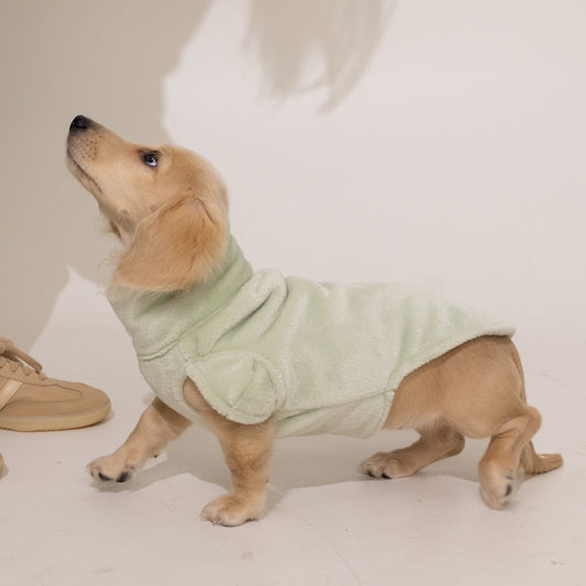 Pastel Green Plush Sweater